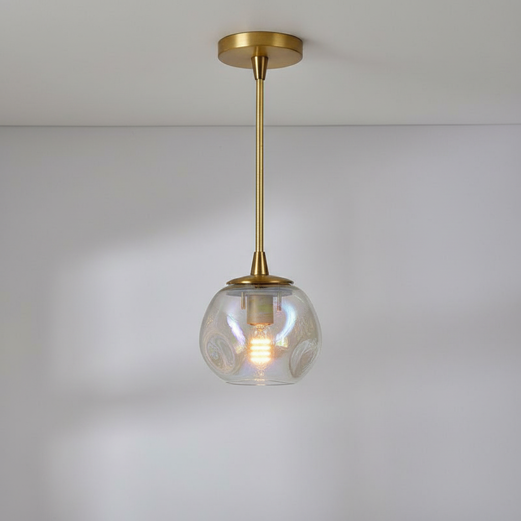 Luster Gaze Veridian Bloom Brass Branch Chandelier - Background Shot