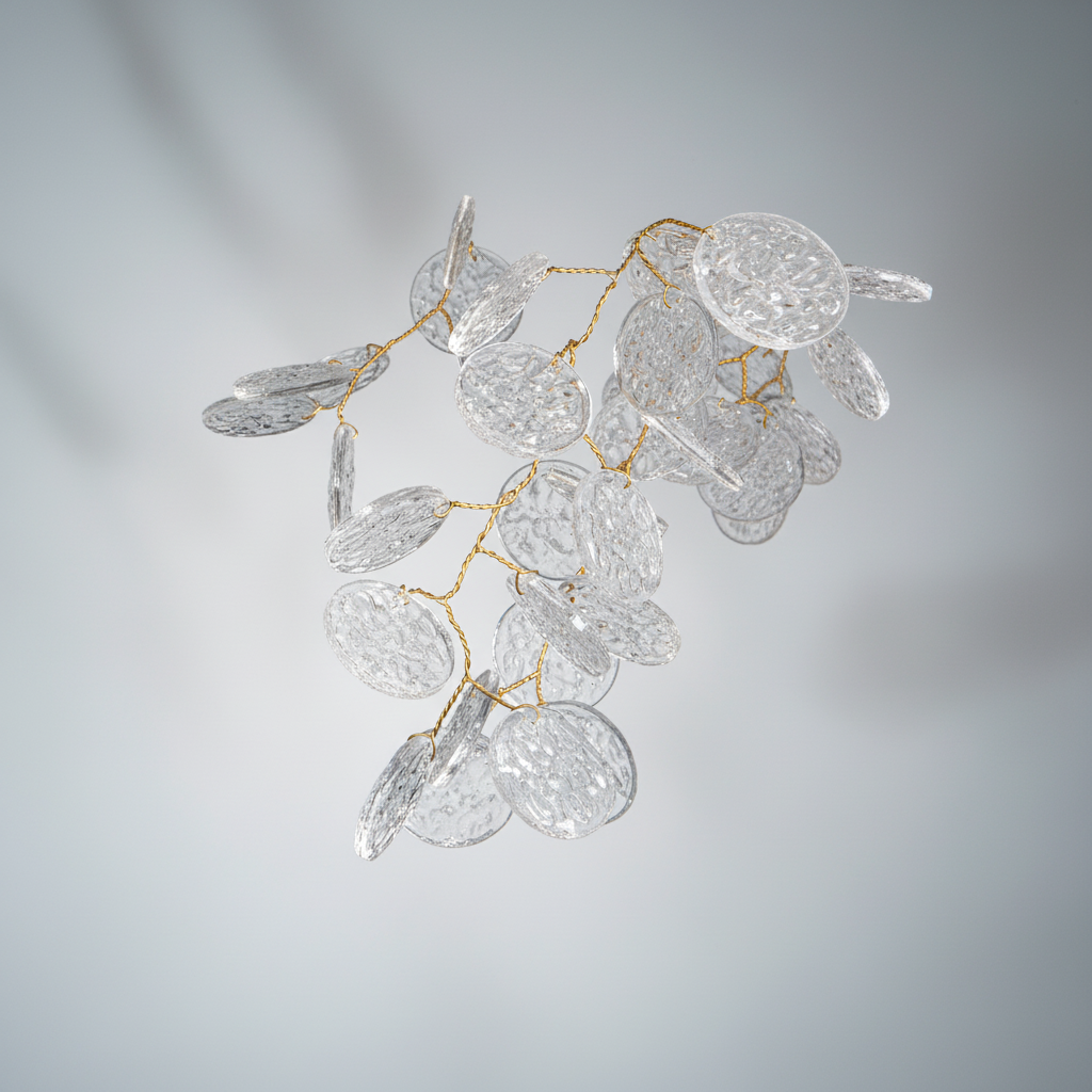 Luster Gaze Veridian Branch Crystal Chandelier - Background Shot