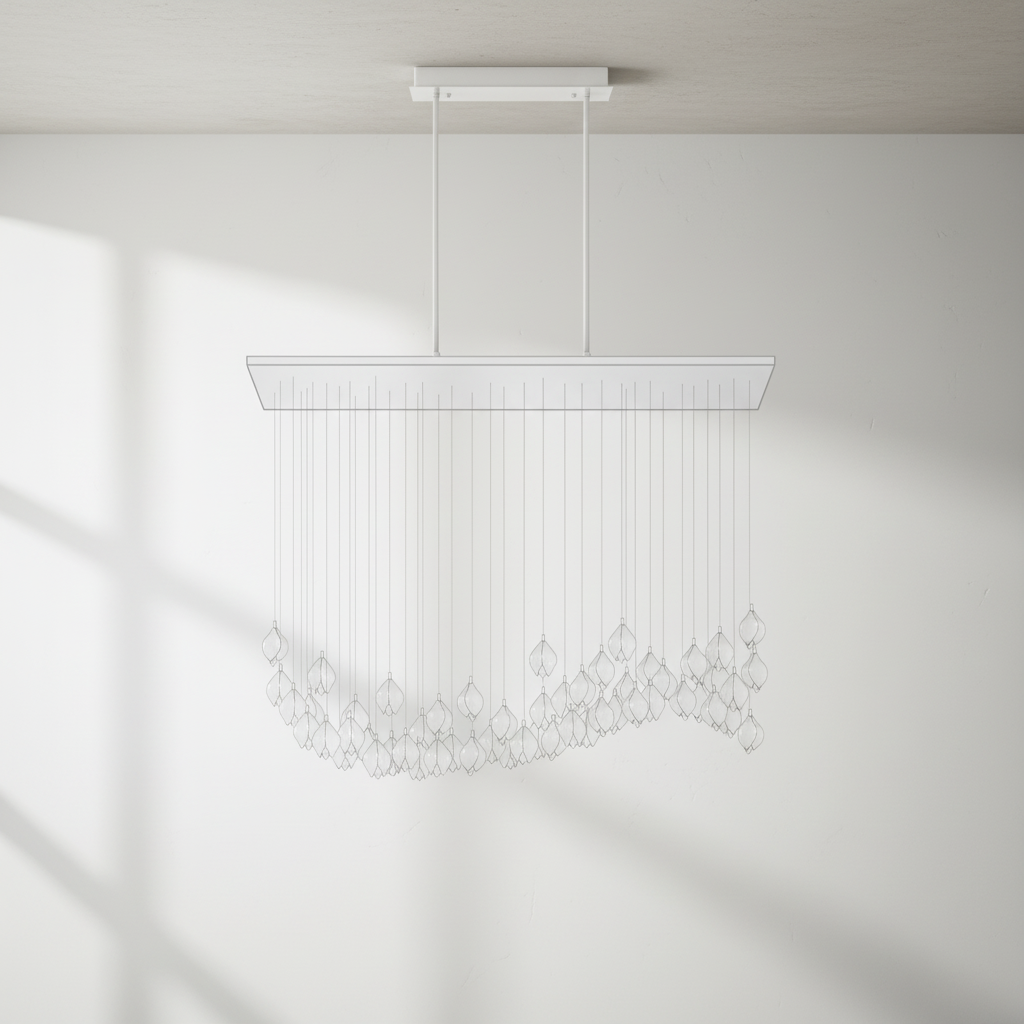 Luster Gaze Verdant Bloom Porcelain Chandelier - Background Shot