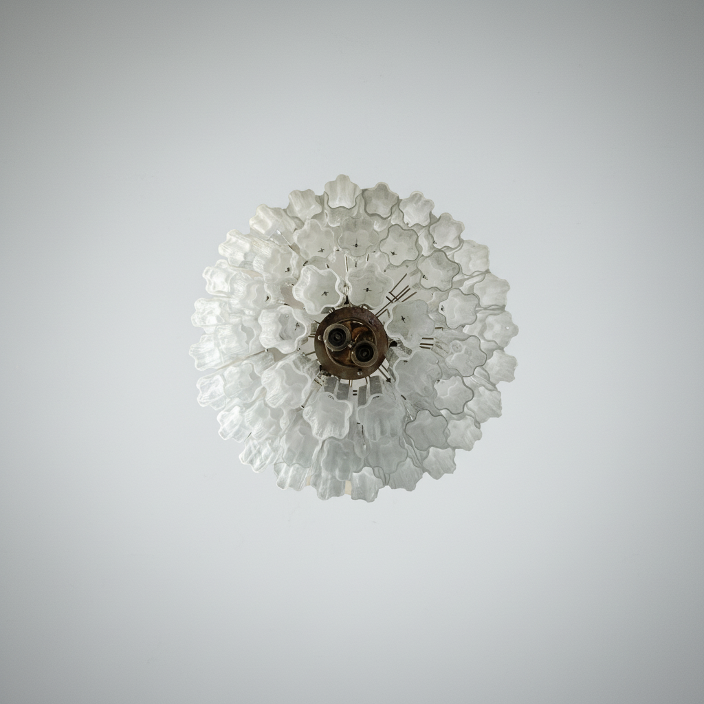 Luster Gaze Alabaster Bloom Grand Chandelier - Background Shot