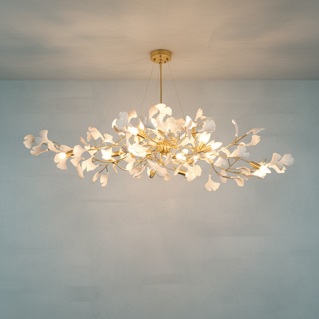 Luster Gaze Ginkgo C Branch Chandelier - Studio Shot