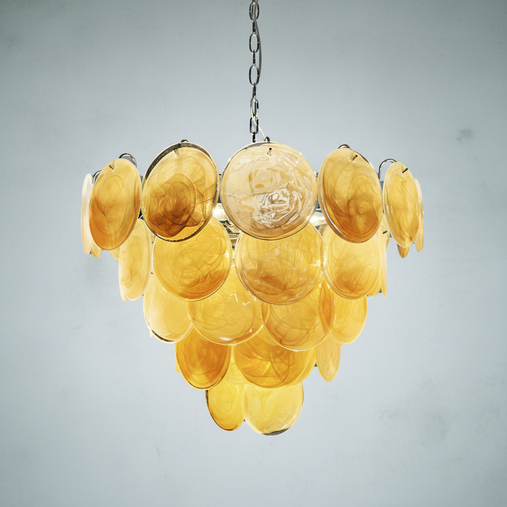 Luster Gaze Aurelian Bloom Murano Chandelier - Background Shot