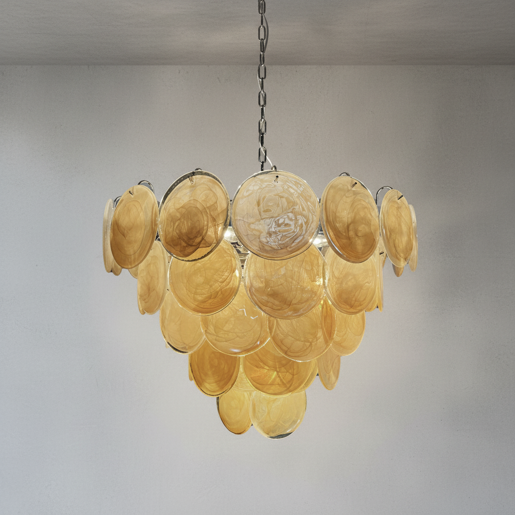 Luster Gaze Aurelian Bloom Murano Chandelier - Background Shot