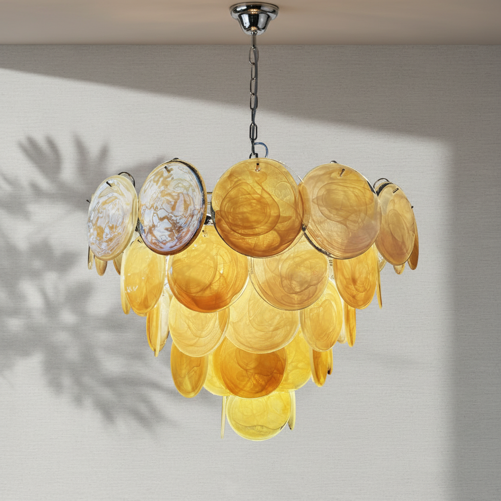 Luster Gaze Aurelian Bloom Murano Chandelier - Background Shot