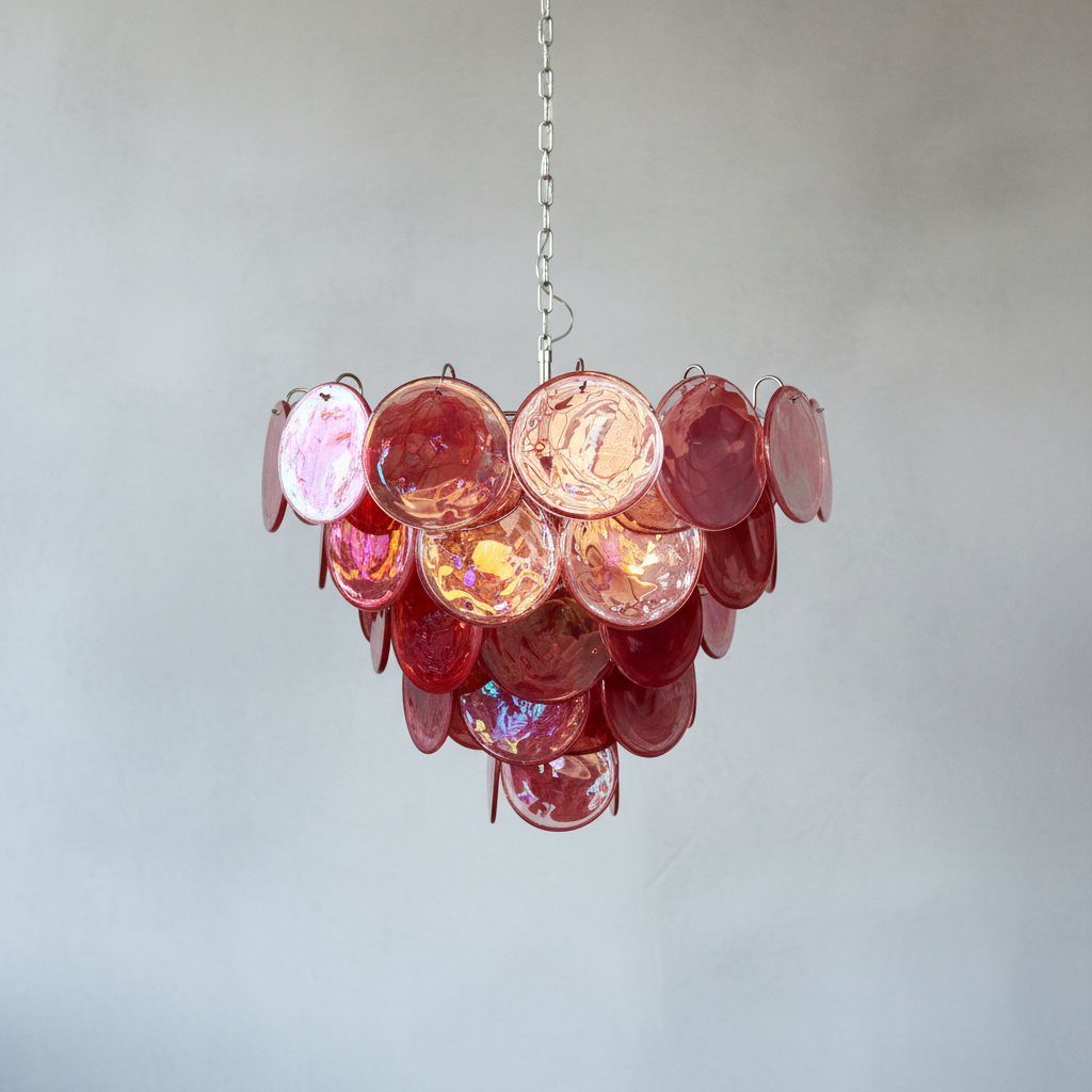 Luster Gaze Rose Alabaster Grand Chandelier - Background Shot