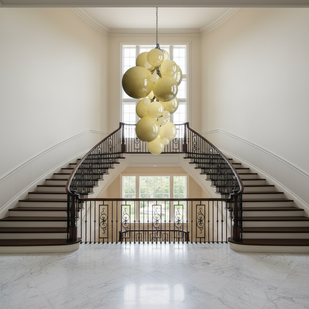 Luster Gaze Fruit Grape Hanging Swag Chandelier - Scene