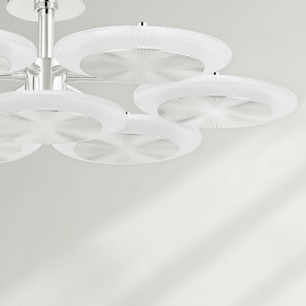 Luster Gaze Glacial Radiance Round Chandelier - Background Shot