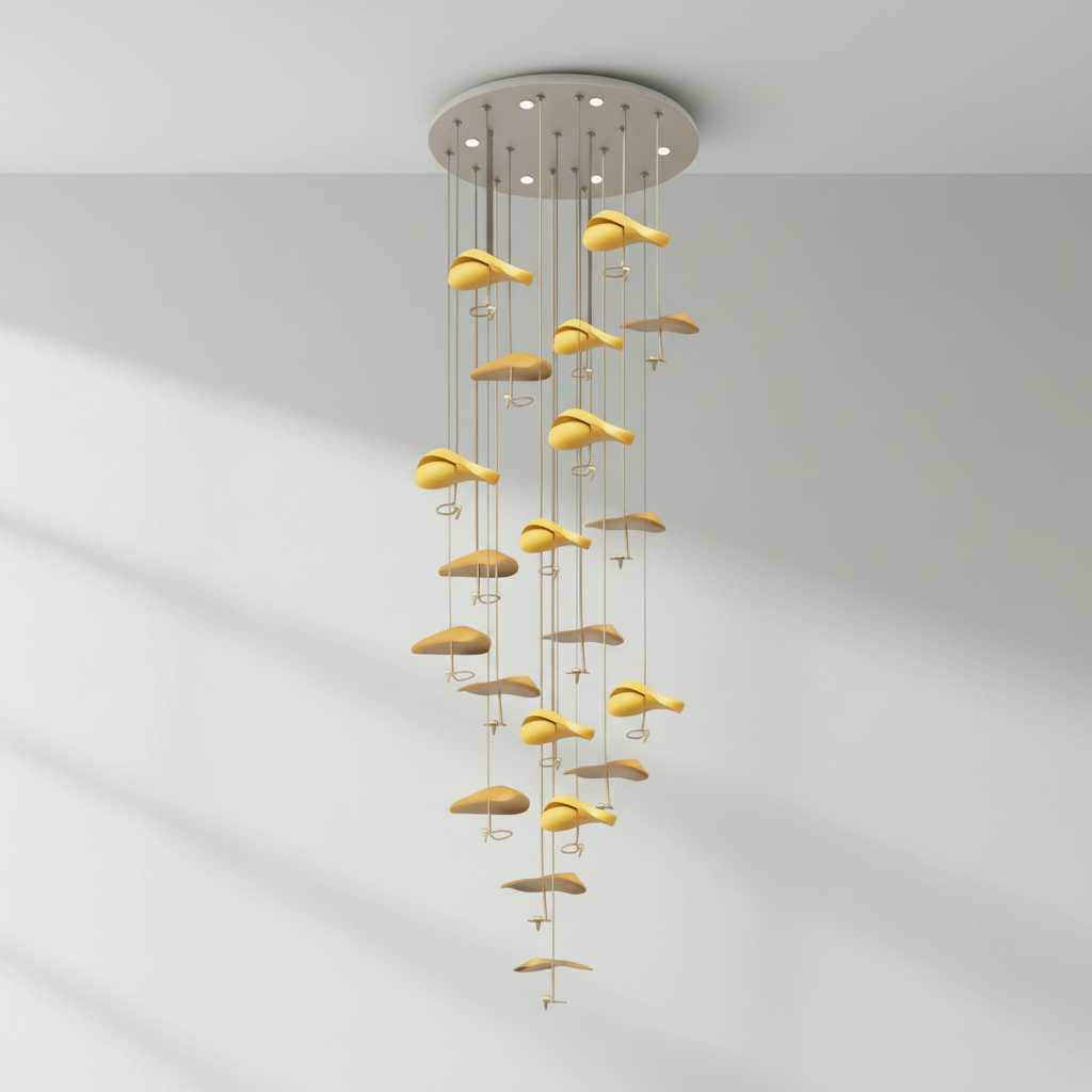 Luster Gaze Jenissa Vintage Staircase Chandelier - Studio Shot