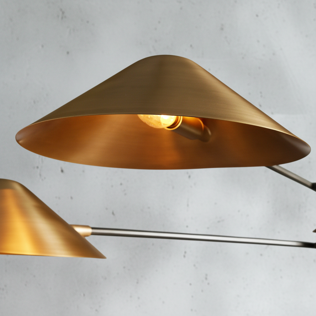 Luster Gaze Aura Grandeur 4-Light Linear Chandelier - Background Shot