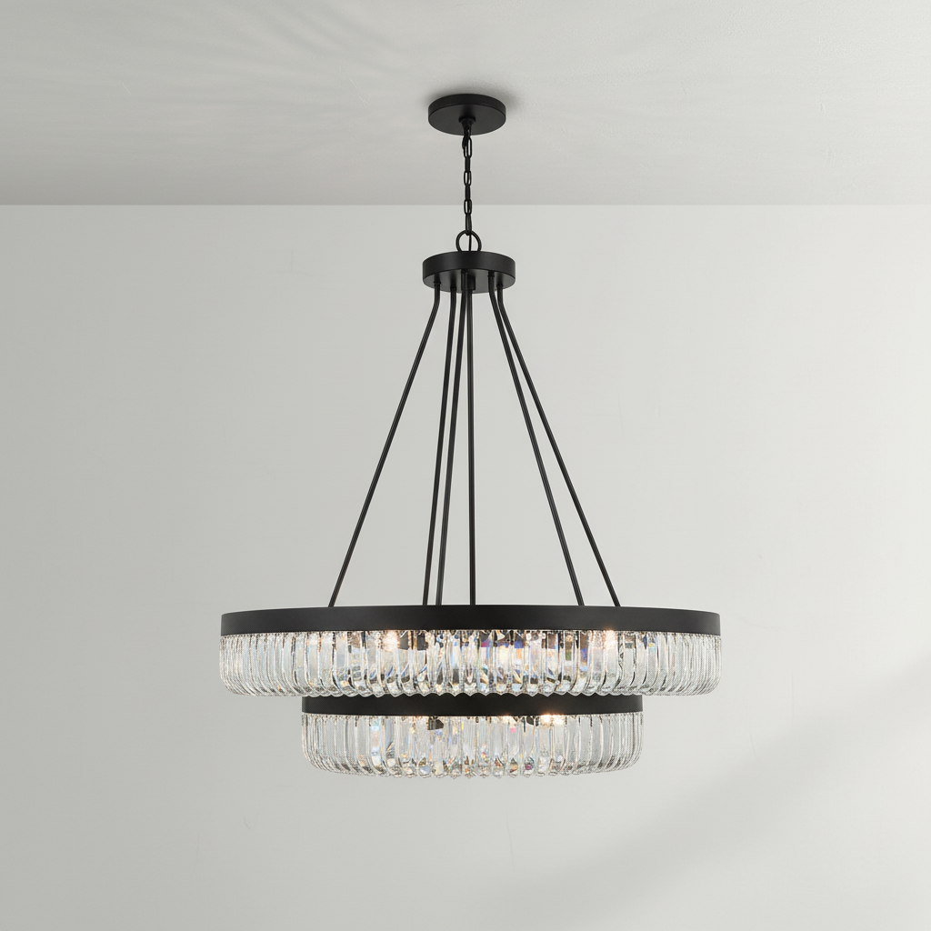 Luster Gaze Grand Lumina 2-Tier 26 Light Chandelier - Background Shot