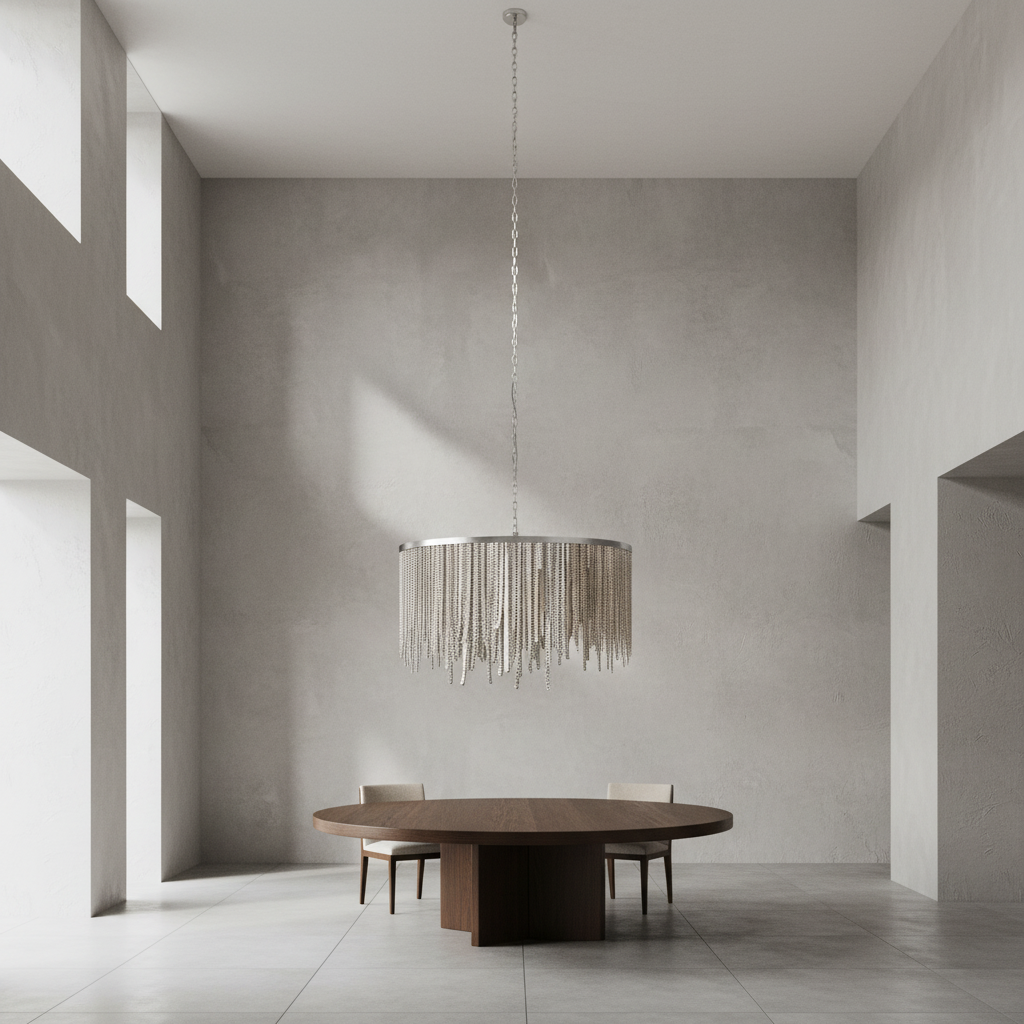 Luster Gaze Radiant Cascade Round Chandelier - Background Shot