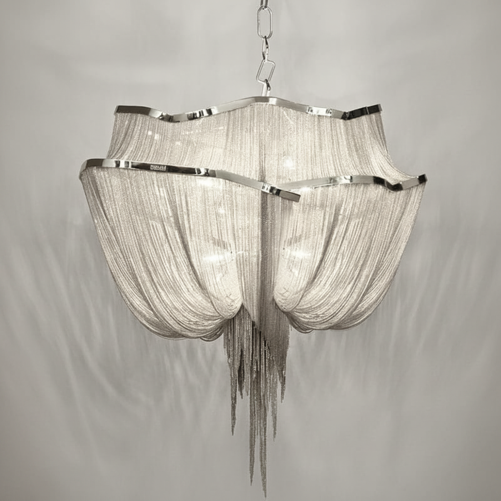 Luster Gaze Alisa Double-Layer 7-Light Chandelier - Background Shot