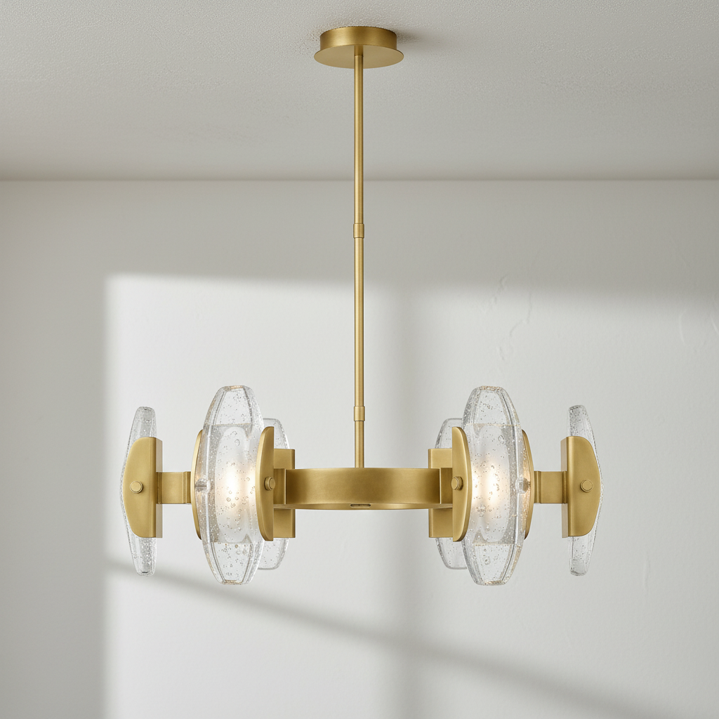 Luster Gaze  Aute Led Round Chandelier 30″ - Studio Shot
