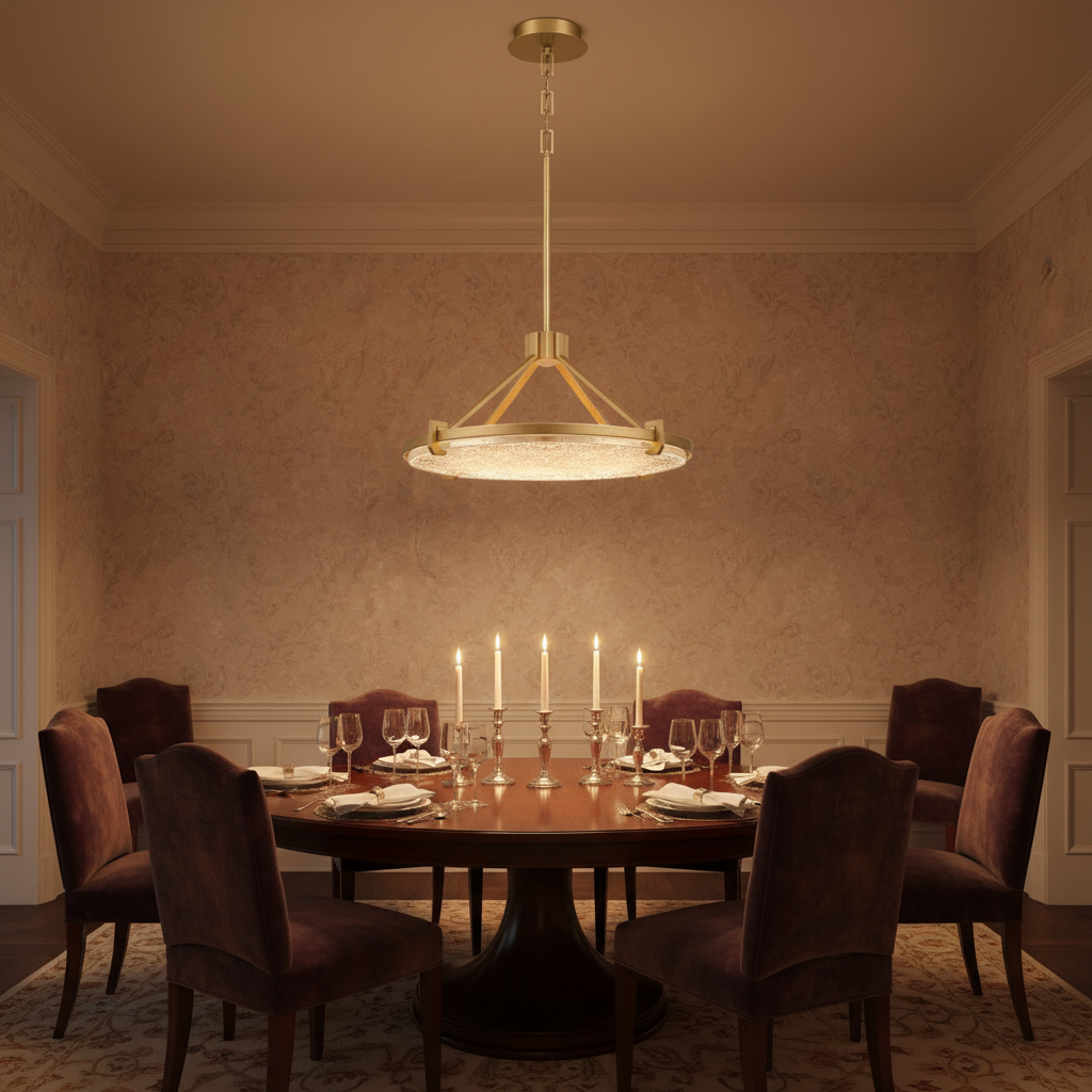 Luster Gaze Oceanic Radiance LED Chandelier - formal American dining room