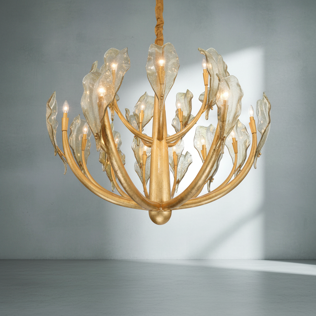 Luster Gaze Aura Grandeur Round Chandelier - Background Shot