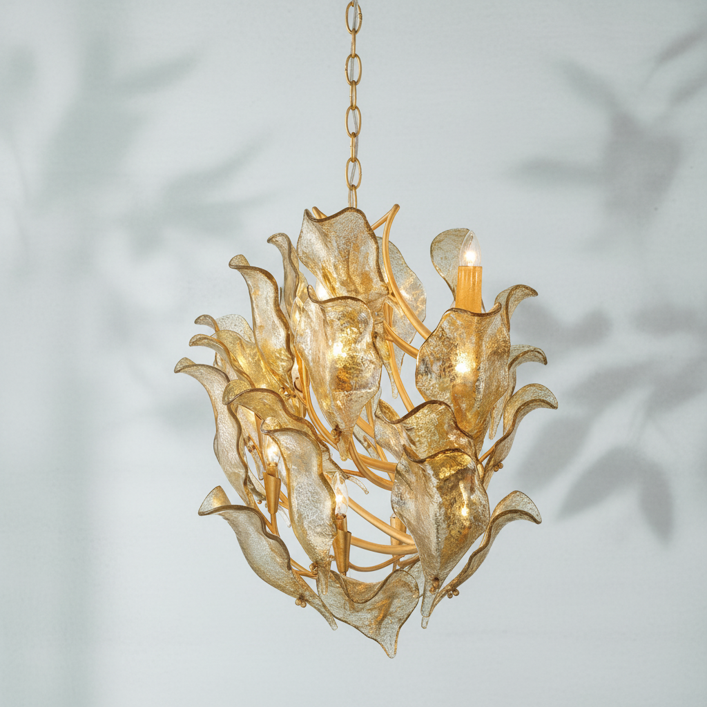 Luster Gaze Aura Grandeur Round Chandelier - Background Shot