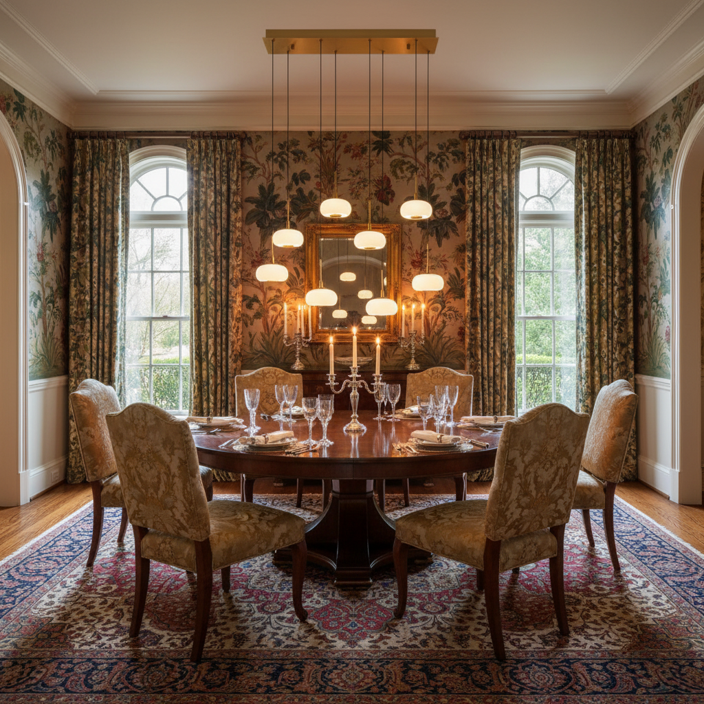 Luster Gaze Nimbus Cascade 8-Light Rectangular LED Chandelier - formal American dining room