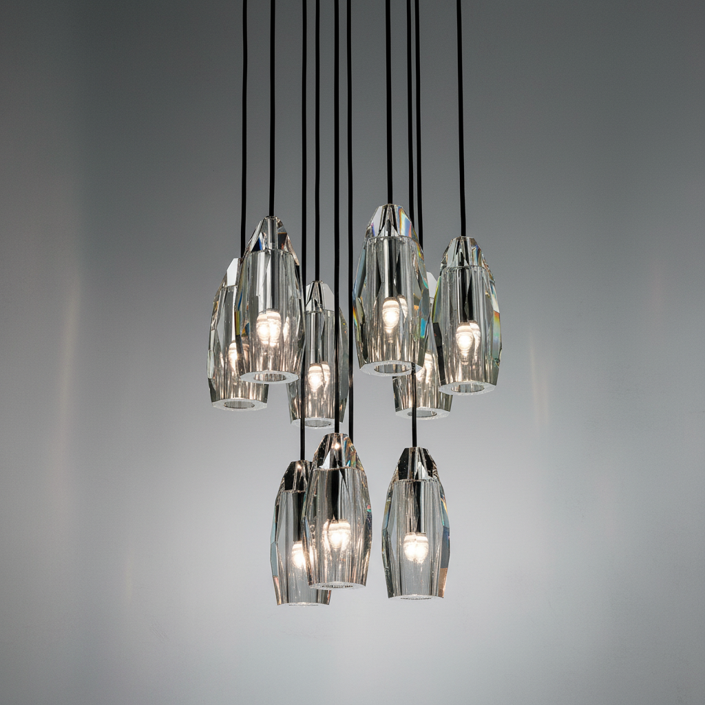 Luster Gaze Radiant Aura Circular Chandelier - Background Shot