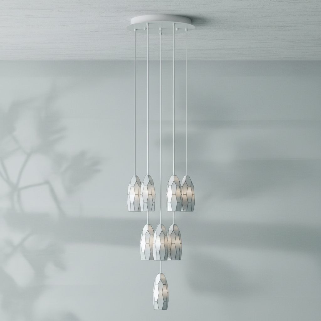 Luster Gaze Radiant Aura Circular Chandelier - Background Shot