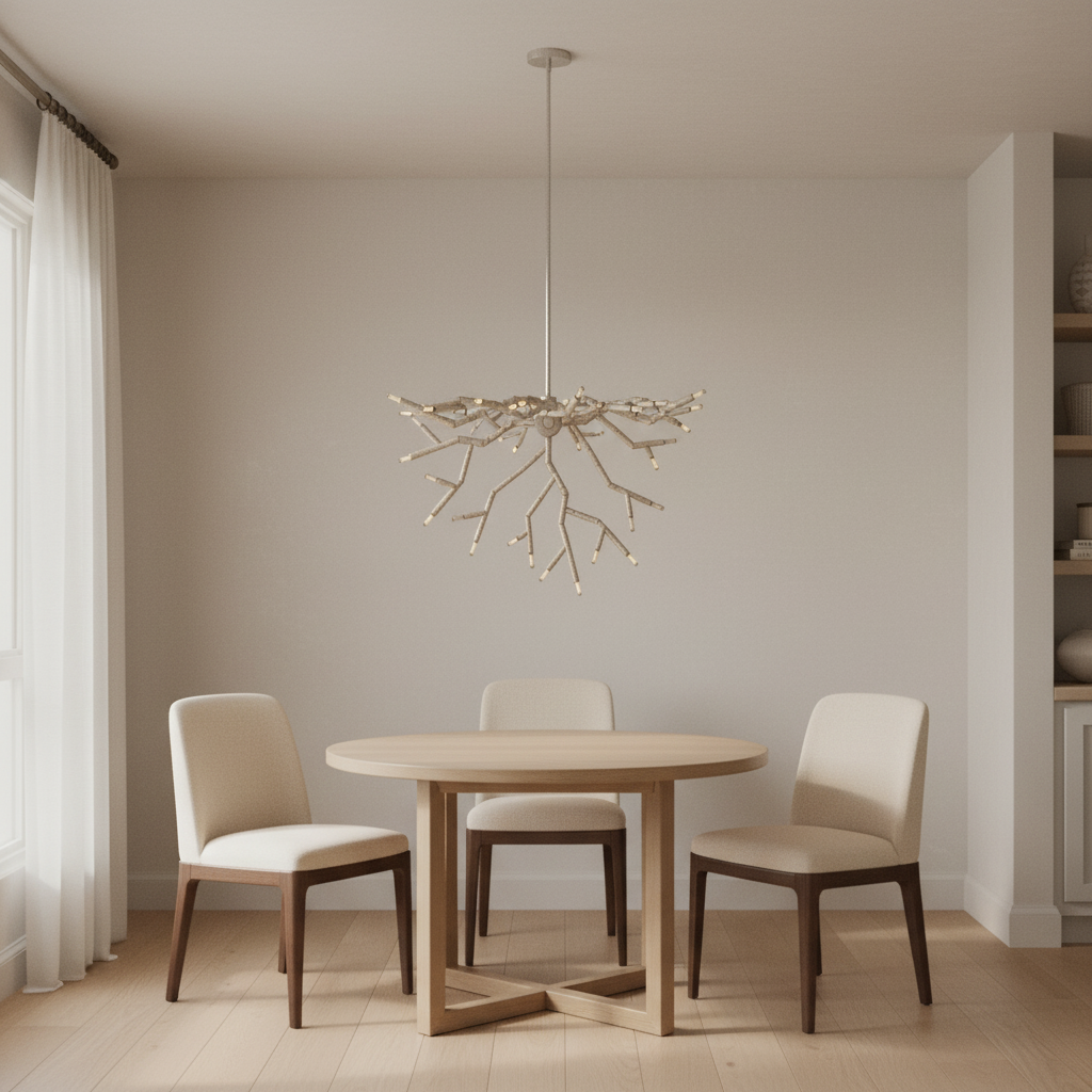 Luster Gaze Veridian Bloom Circular Chandelier - Background Shot