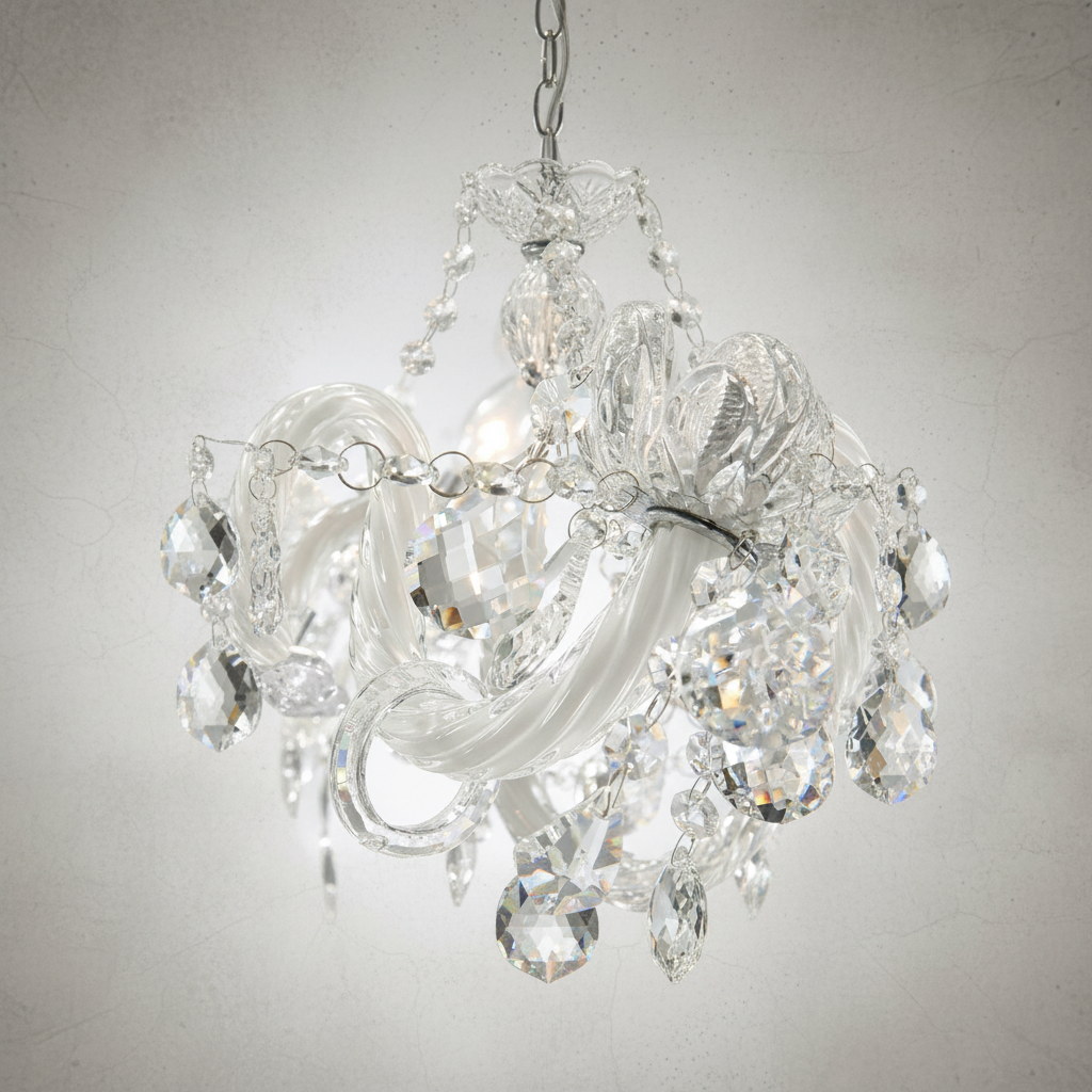 Luster Gaze Heirloom Crystal Candle Chandelier - Background Shot