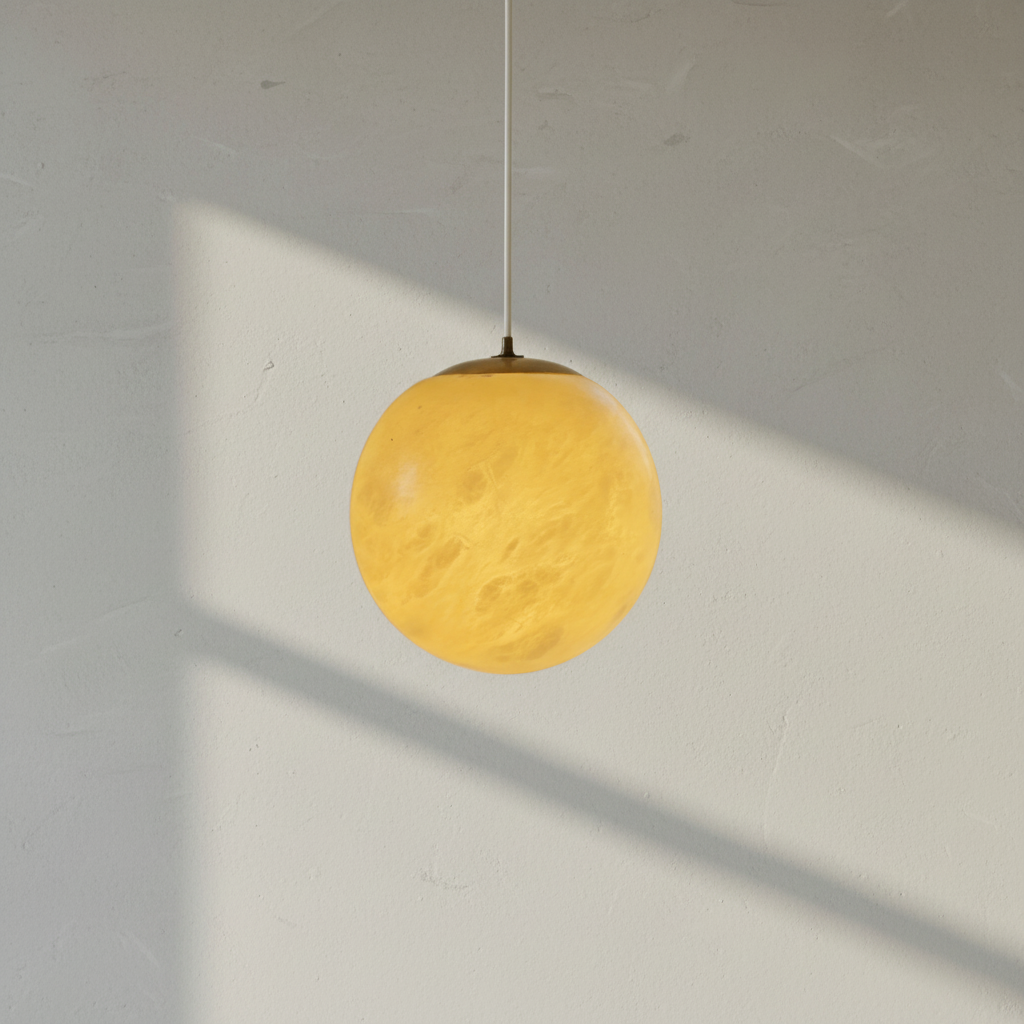 Luster Gaze Celestial Alabaster Sphere Multi-Pendant Chandelier - Background Shot