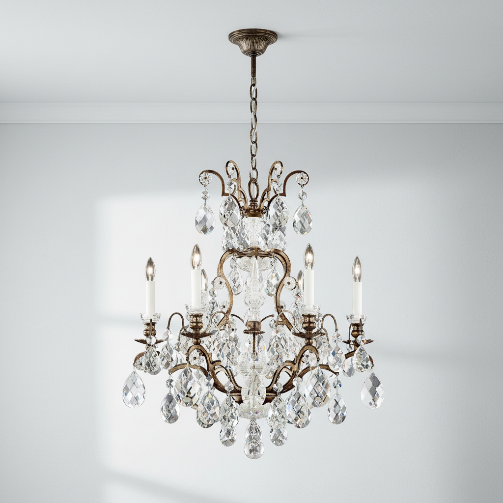 Luster Gaze Renaissance Chandelier 23" - Background Shot