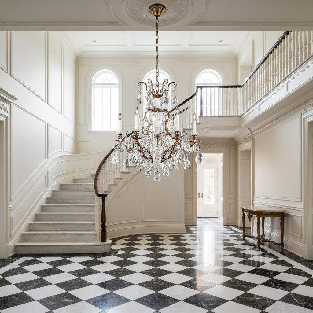 Luster Gaze Renaissance Chandelier 23" - grand American estate foyer