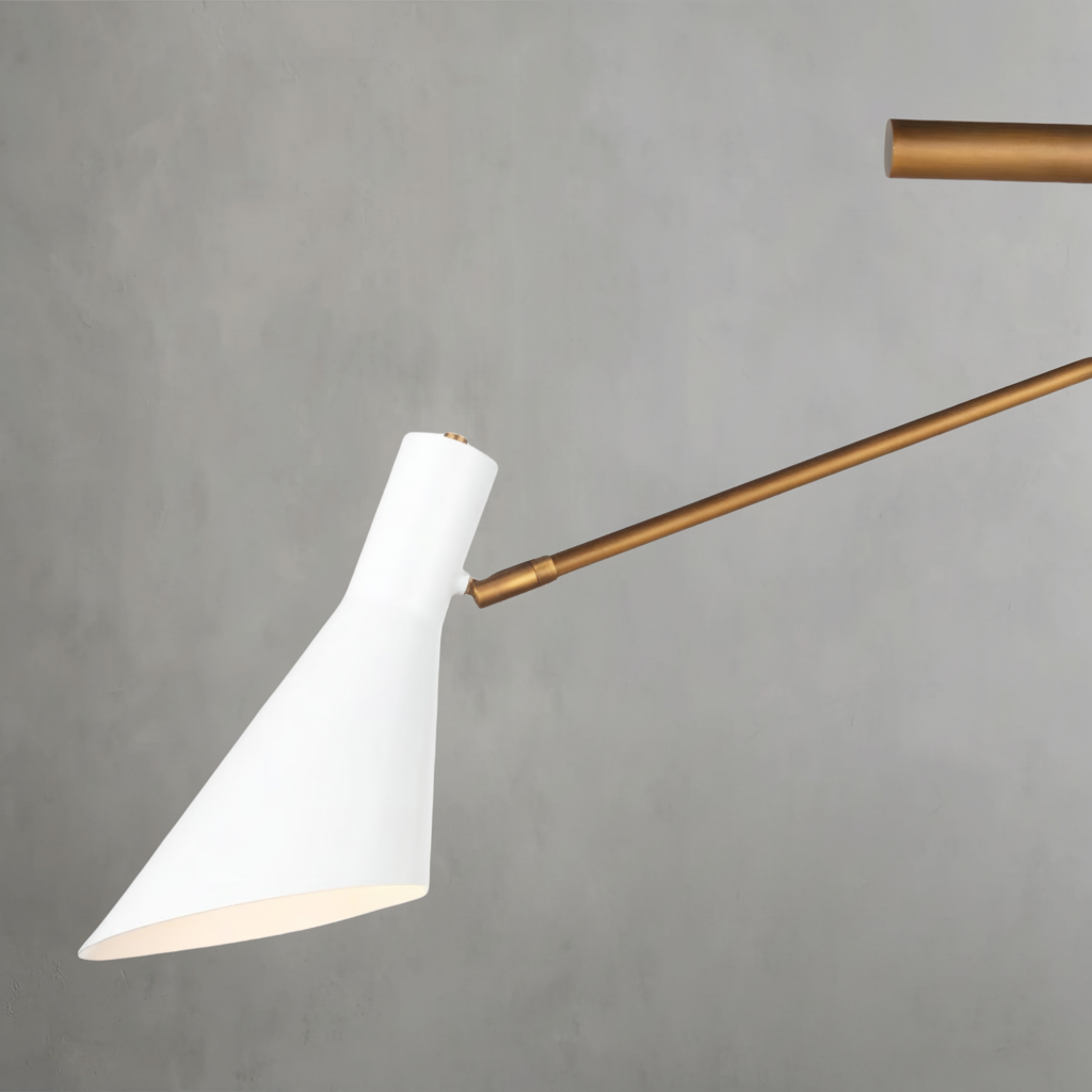 Luster Gaze Sculptural Beam Modern Chandelier - Background Shot