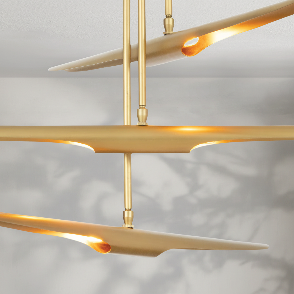 Luster Gaze Aeroform Triple-Tier Chandelier - Background Shot
