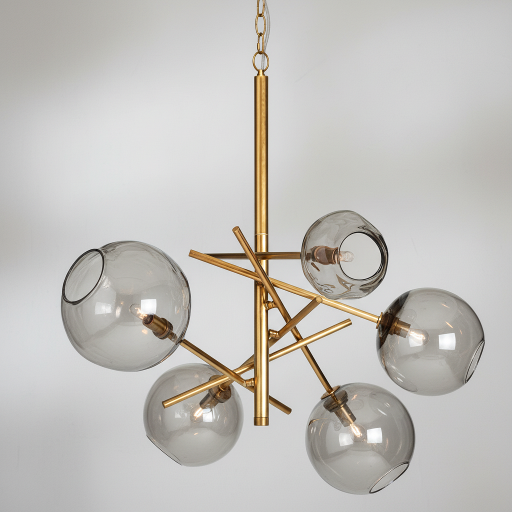Luster Gaze Molten Glass Sculptural Chandelier - Background Shot
