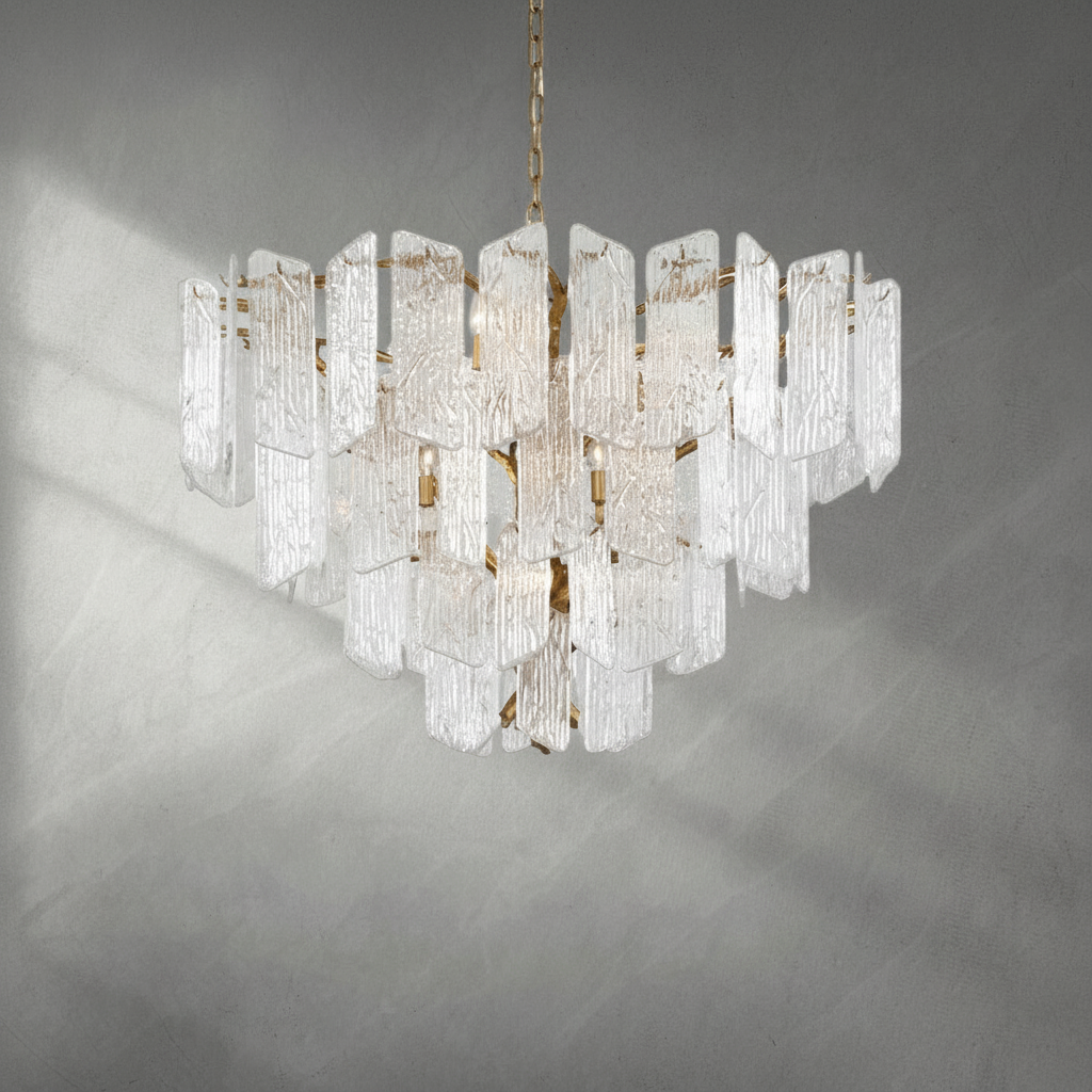 Luster Gaze Regal Radiance Tiered Chandelier - Background Shot