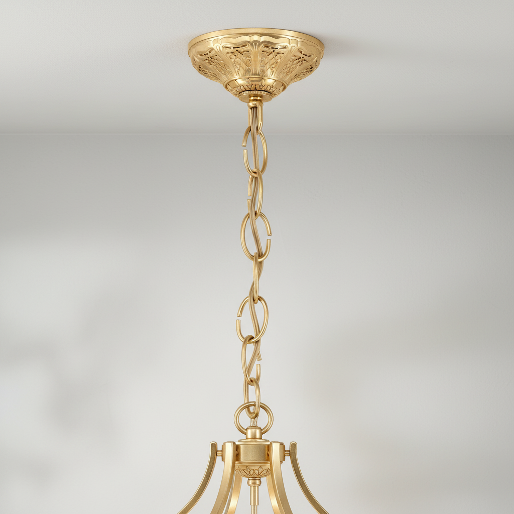 Luster Gaze Regal Grandeur 6-Light Chandelier 24" - Background Shot