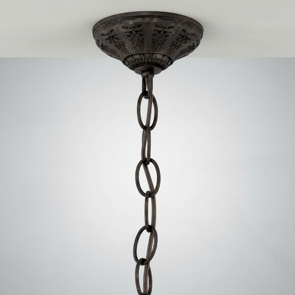 Luster Gaze Regal Grandeur 6-Light Chandelier 24" - Background Shot