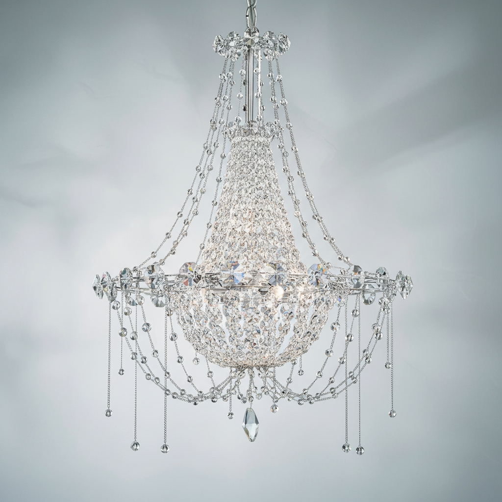 Luster Gaze Luxvia Chrysalita Chandelier 18" - Studio Shot