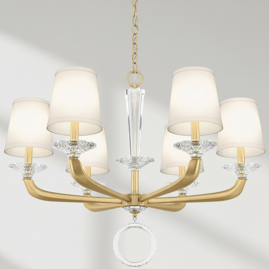 Luster Gaze Embrace Radiance 6-Light Chandelier - Background Shot