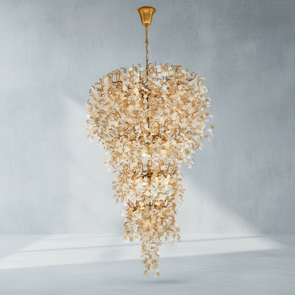 Luster Gaze Aurelian Grand Chandelier 33 Lights 76 Inches - Background Shot