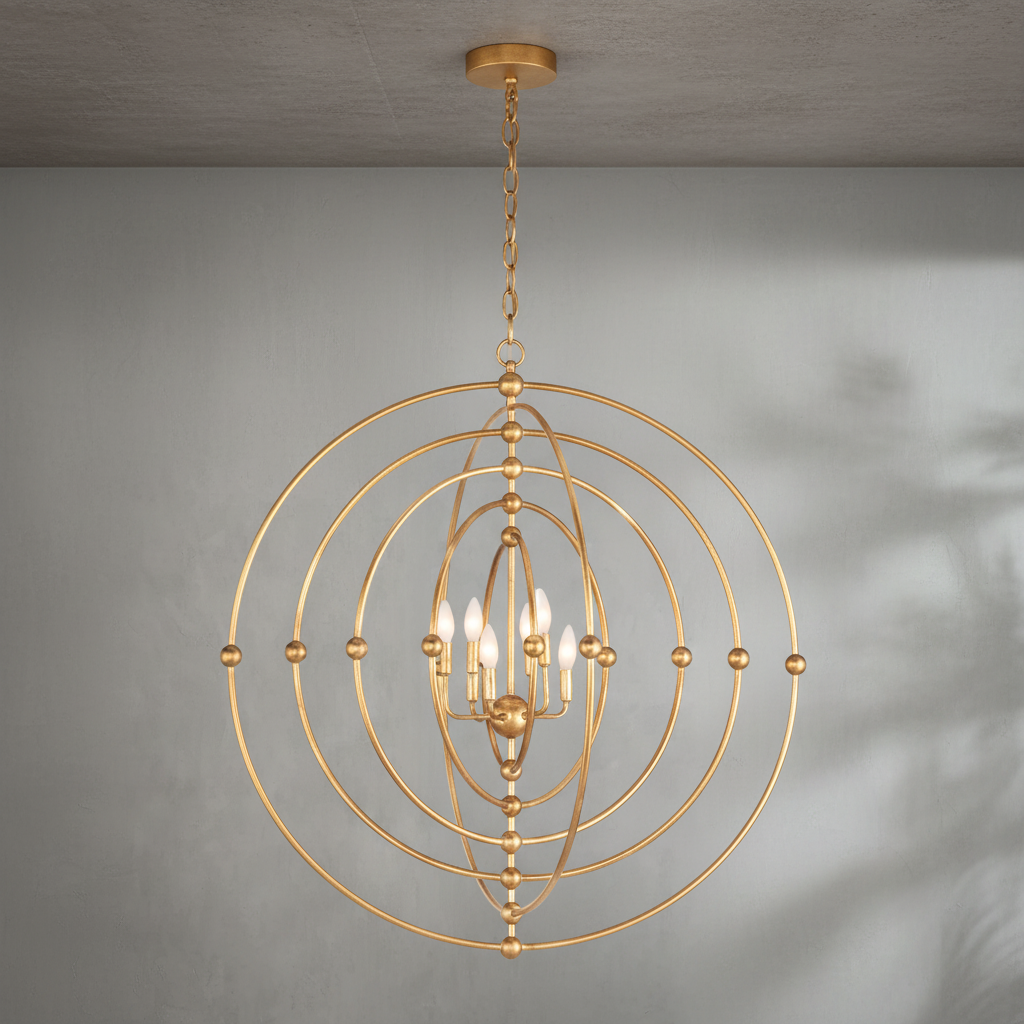 Luster Gaze Aura Sphere Grand Chandelier - Background Shot