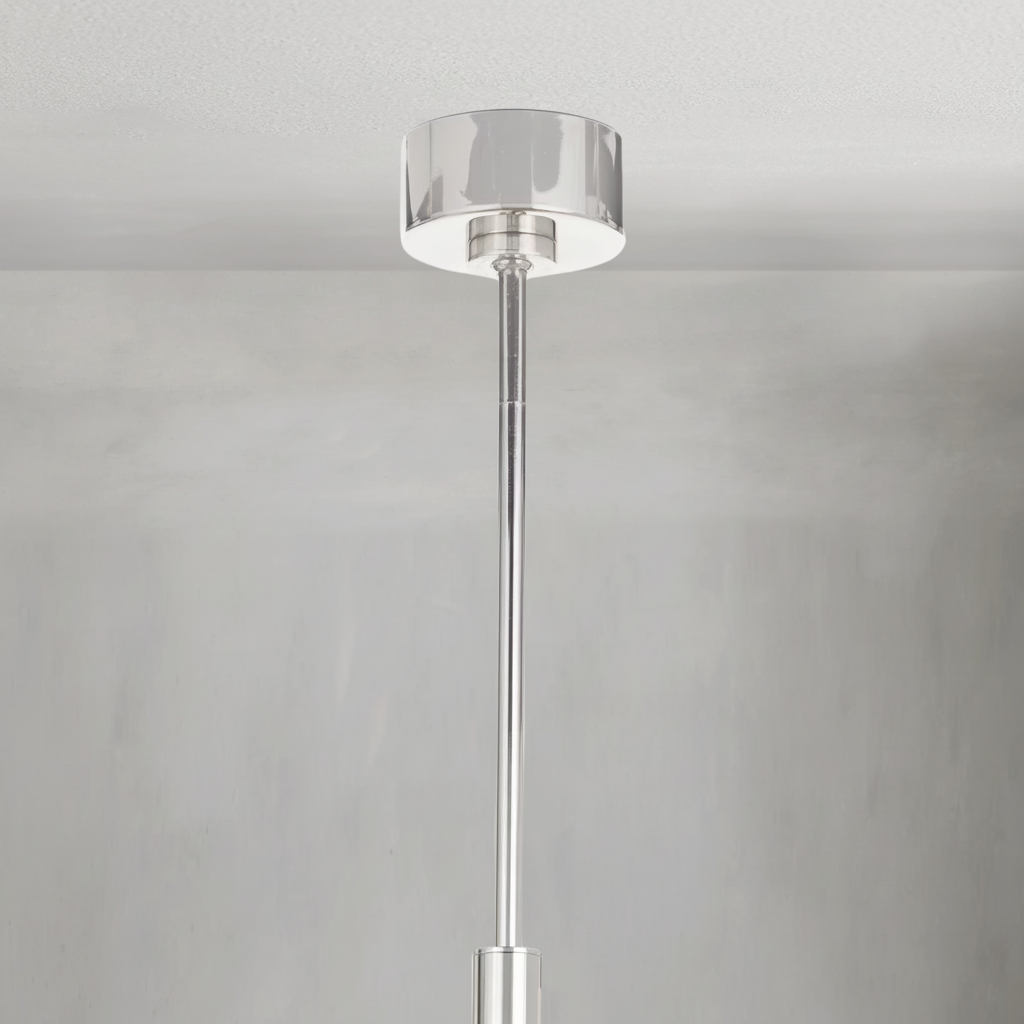 Luster Gaze Geometric Horizon Brass Chandelier - Background Shot