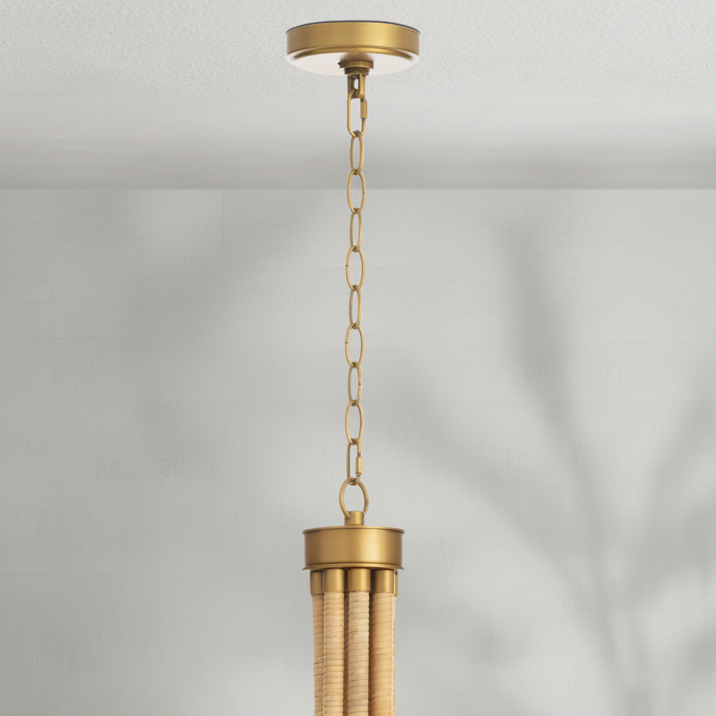 Luster Gaze Coastal Weave 8-Light Chandelier - Background Shot
