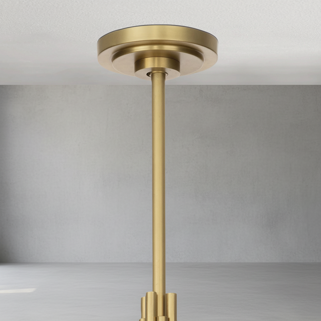 Luster Gaze Veridian Bloom 9-Light Chandelier - Background Shot