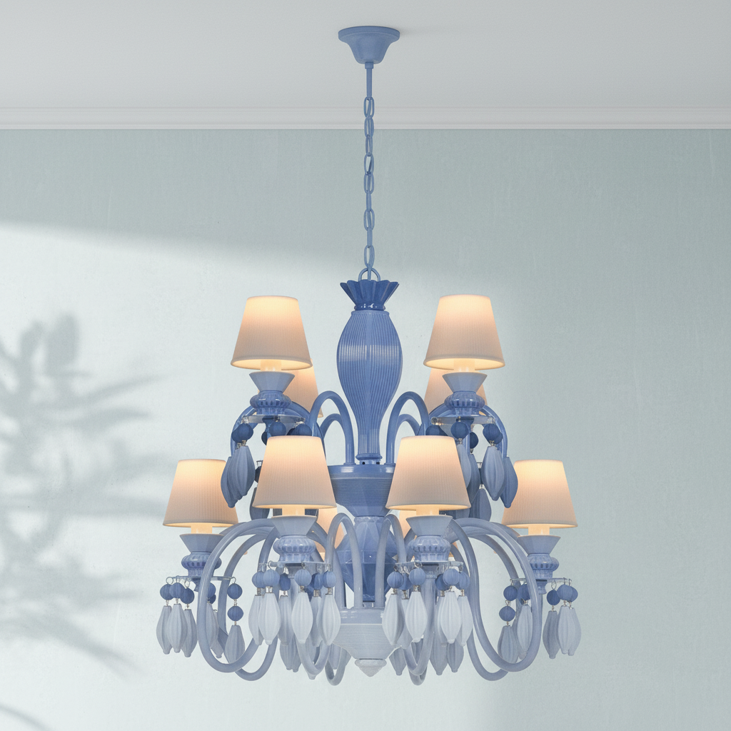 Luster Gaze Midnight Bloom 24-Light Chandelier - Background Shot