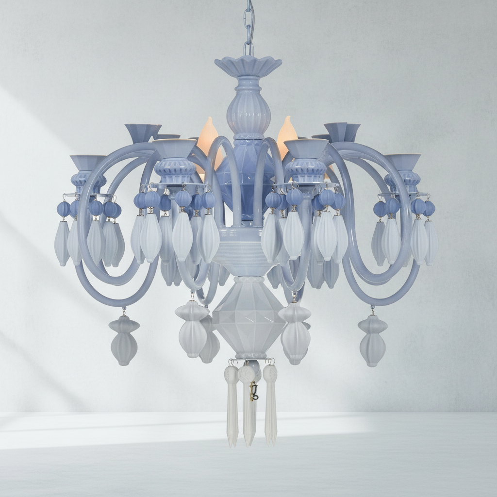 Luster Gaze Midnight Bloom 24-Light Chandelier - Background Shot