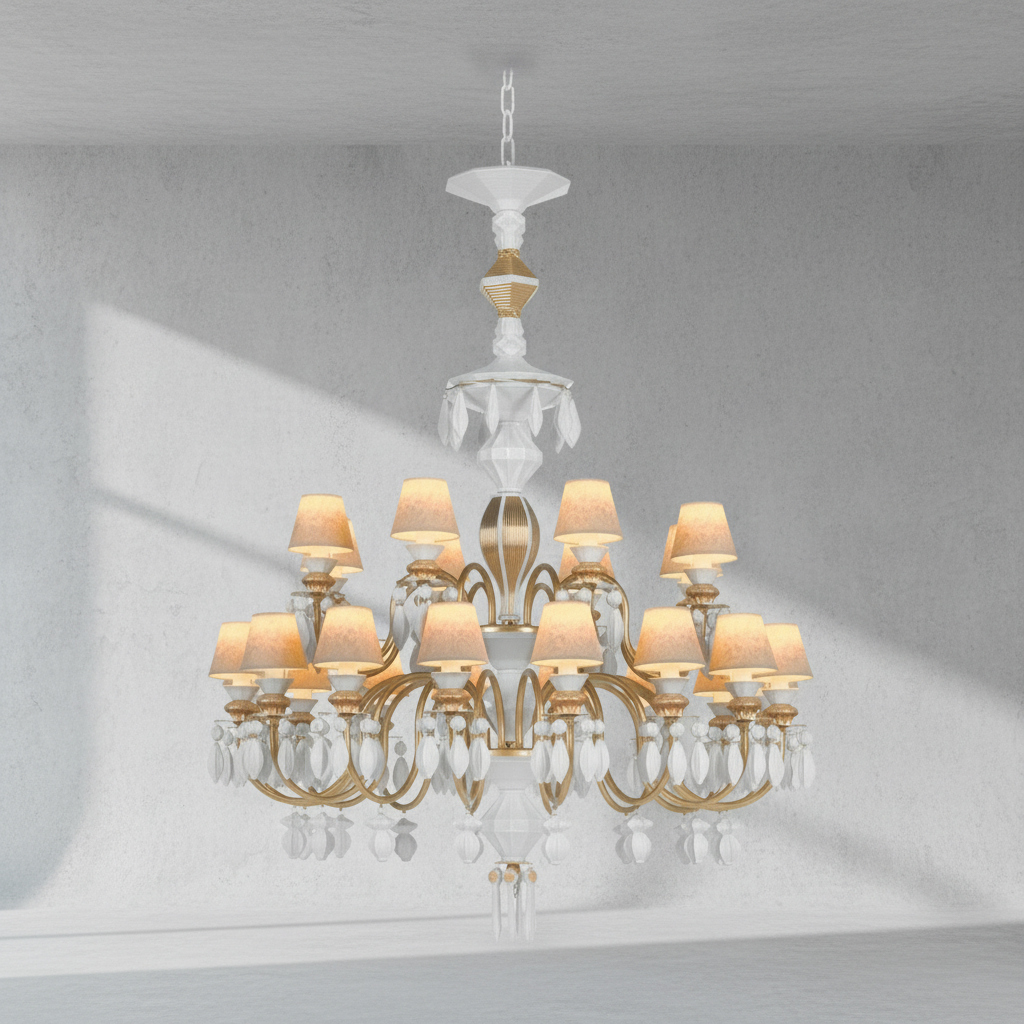 Luster Gaze Midnight Bloom 24-Light Chandelier - Background Shot