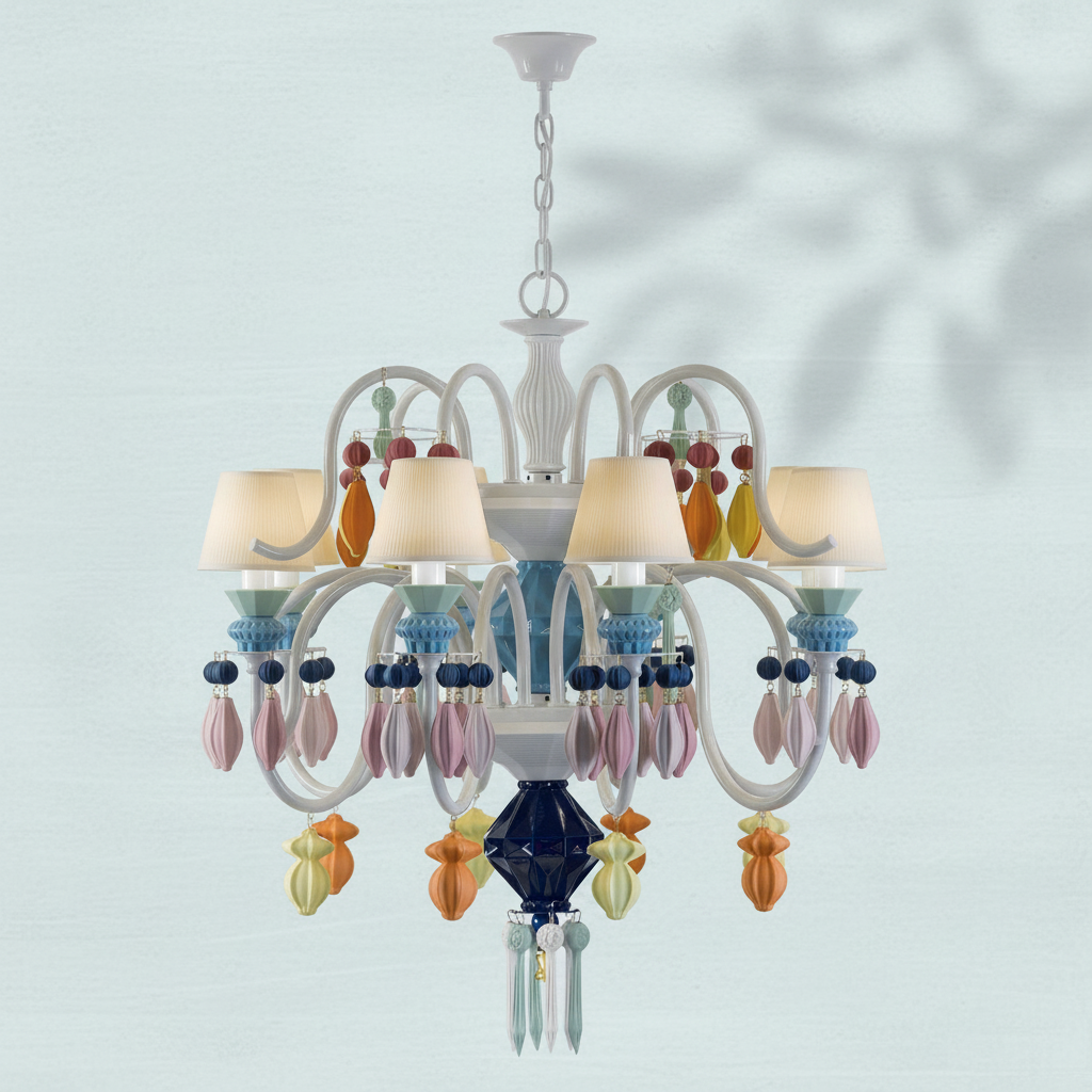 Luster Gaze Midnight Bloom 24-Light Chandelier - Background Shot