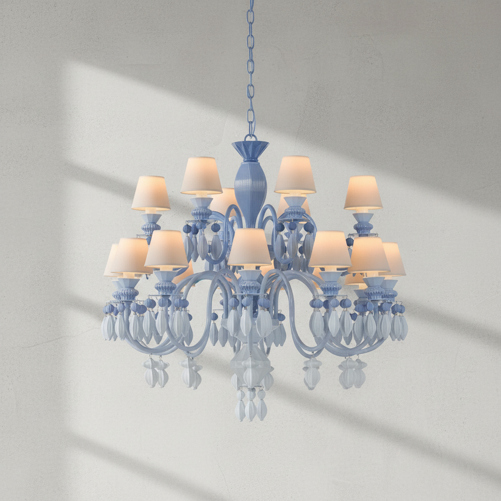 Luster Gaze Midnight Bloom 24-Light Chandelier - Background Shot