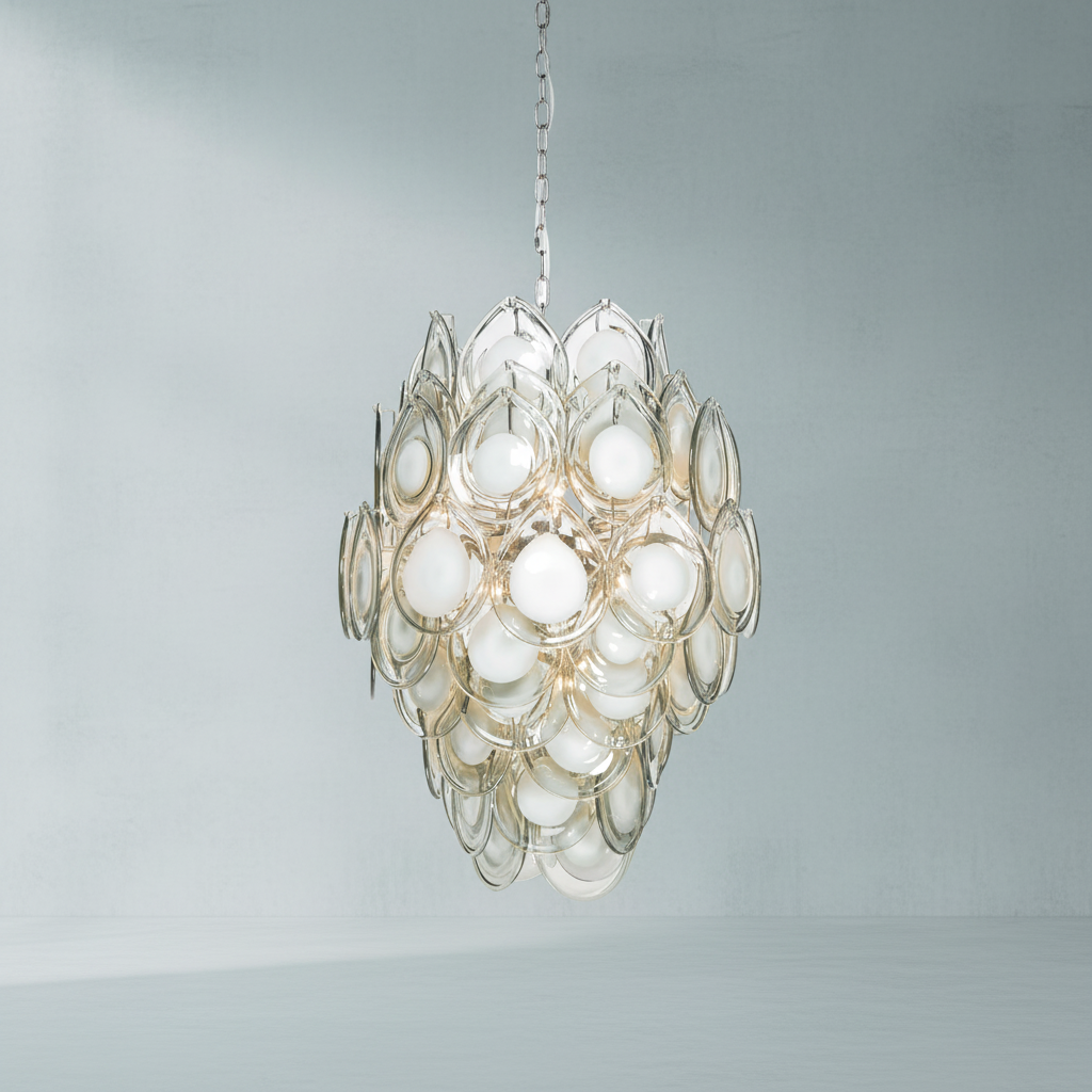 Luster Gaze Ethereal Cascade Chandelier - Background Shot