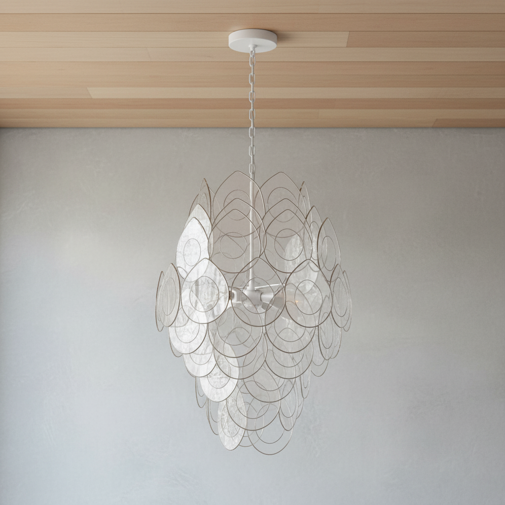Luster Gaze Ethereal Cascade Chandelier - Background Shot