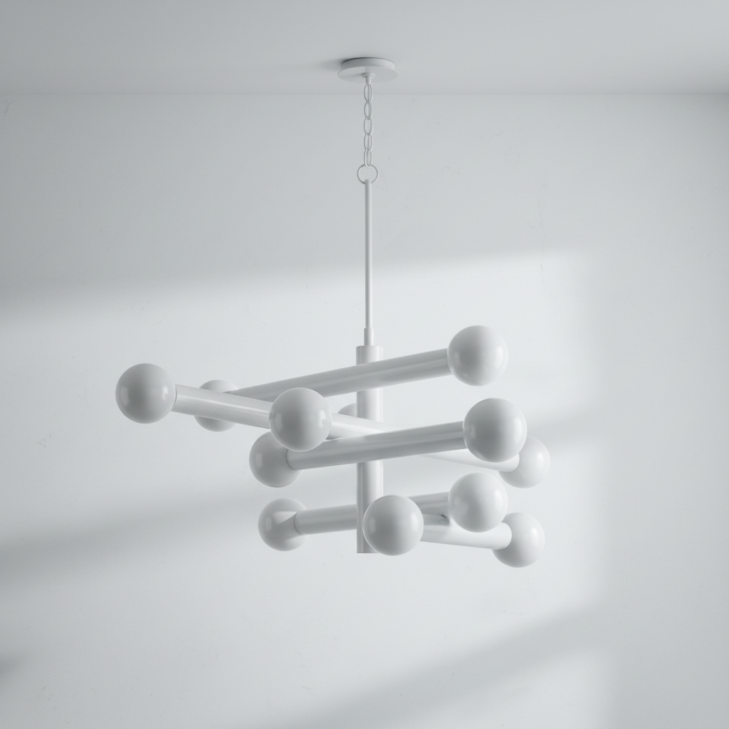 Luster Gaze Aura Grandeur Alabaster-Like Chandelier - Background Shot