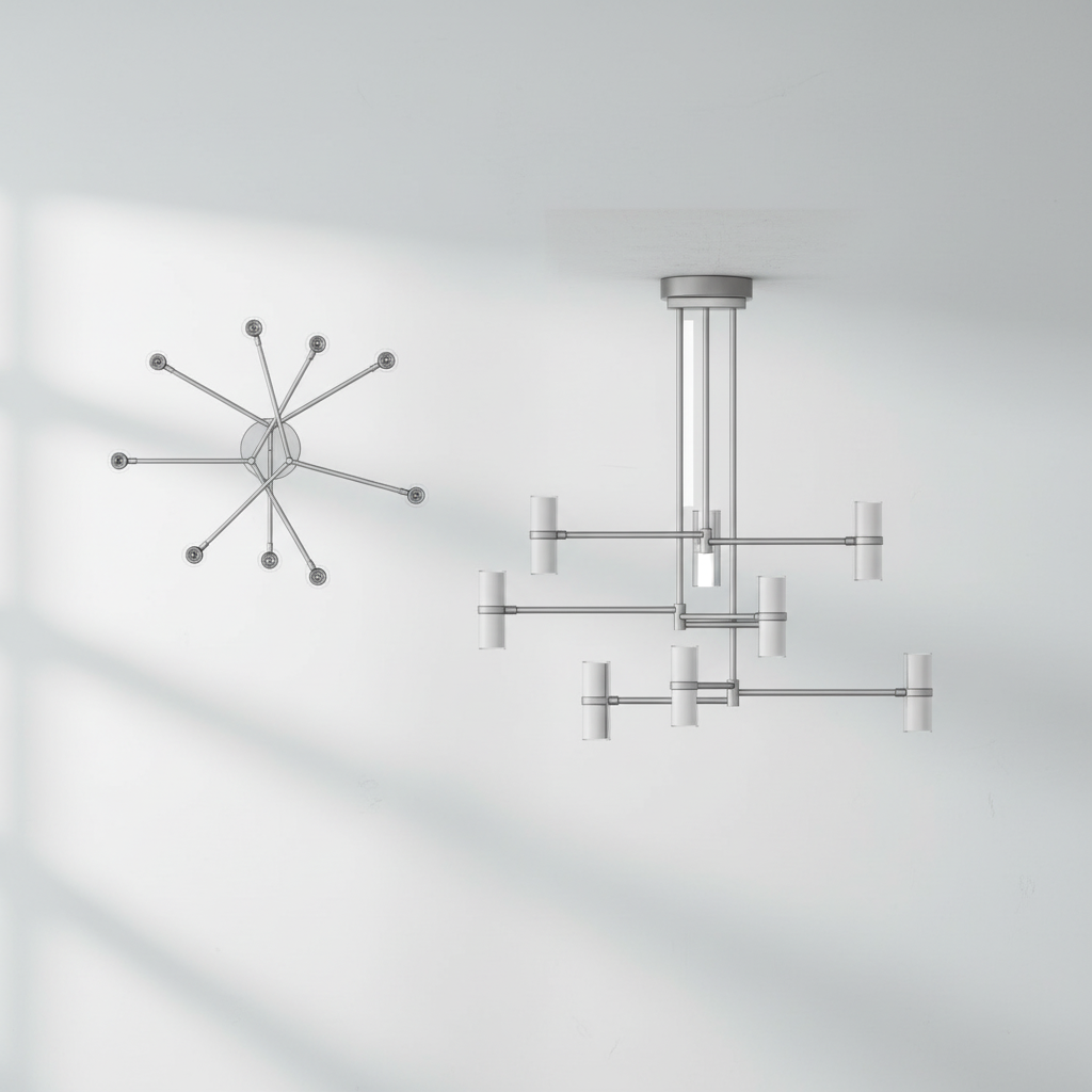 Luster Gaze Grand Lumina Mobile Chandelier - Background Shot